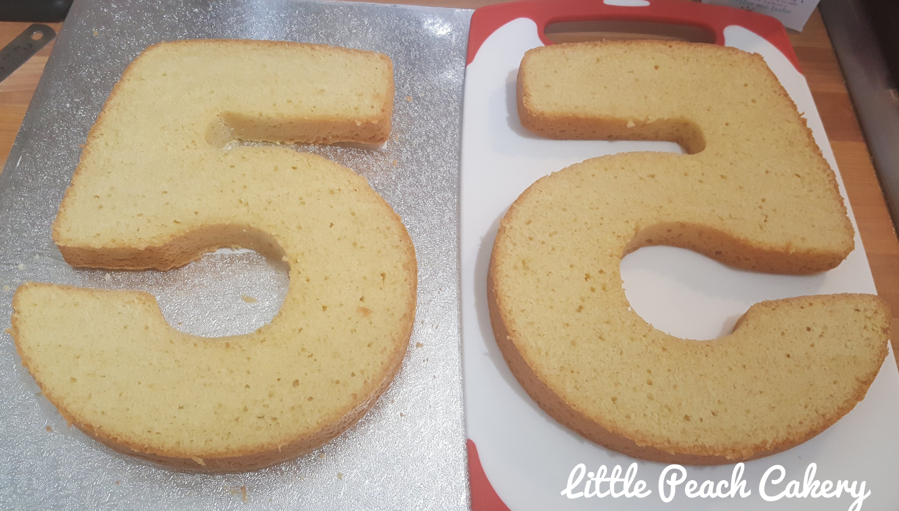 How To Make A Number 5 Cake With A Pink And Pretty Finish Little